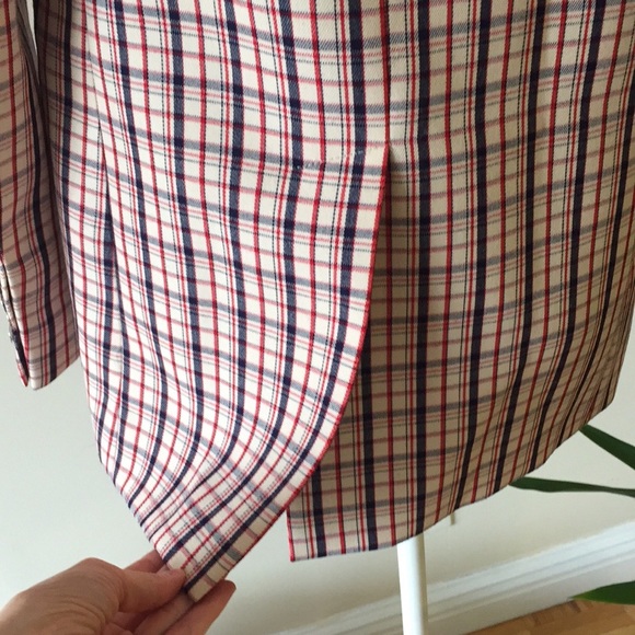 NWT Prada Checked plaid Blazer small size 38 - Picture 5 of 8